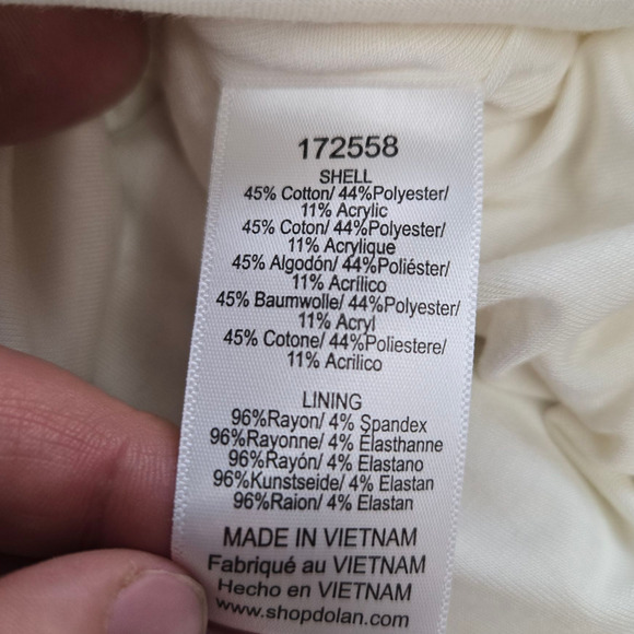 Dolan Left Coast White Textured Embroidered Mini Skirt Size Small Pockets Lined - Picture 6 of 8